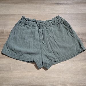 Blu Pepper High Waist Green Shorts